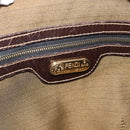 FENDI Zucca Canvas Hand Bag 2way Black Brown Auth 187214-21