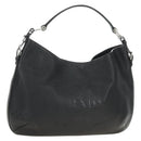 PRADA Shoulder Bag Leather Black Silver Auth 187215SAV-1