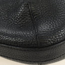PRADA Shoulder Bag Leather Black Silver Auth 187215SAV-9