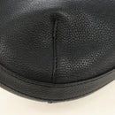 PRADA Shoulder Bag Leather Black Silver Auth 187215SAV-16