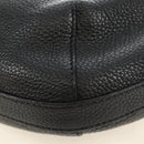 PRADA Shoulder Bag Leather Black Silver Auth 187215SAV-17