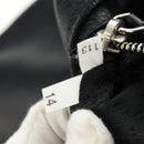 PRADA Shoulder Bag Leather Black Silver Auth 187215SAV-11