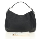 PRADA Shoulder Bag Leather Black Silver Auth 187215SAV-12
