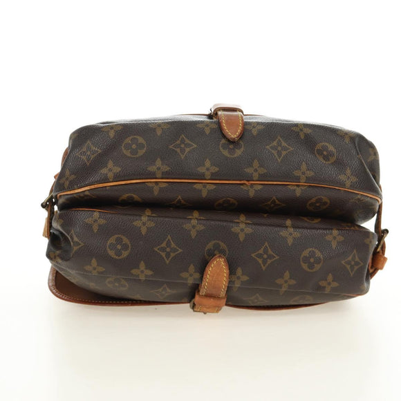 LOUIS VUITTON Monogram Saumur 30 Shoulder Bag M42256 LV Auth 187218