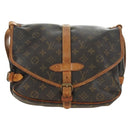 LOUIS VUITTON Monogram Saumur 30 Shoulder Bag M42256 LV Auth 187218-13