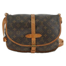 LOUIS VUITTON Monogram Saumur 30 Shoulder Bag M42256 LV Auth 187218-2