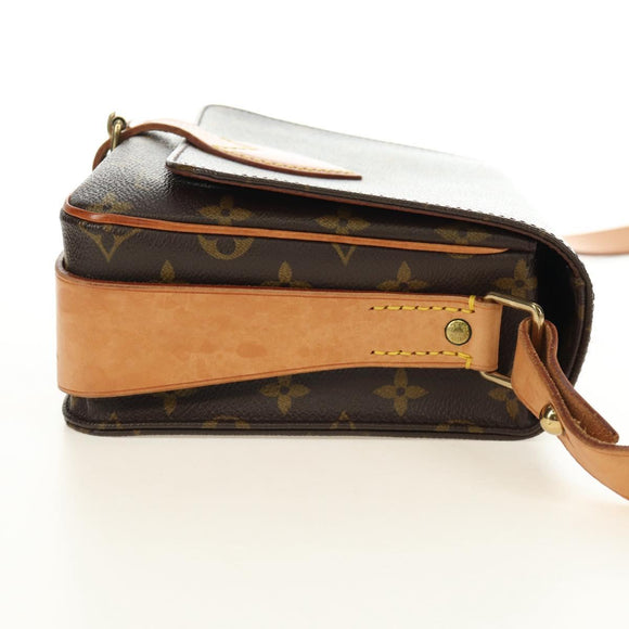 LOUIS VUITTON Monogram Cartouchiere MM Shoulder Bag M51253 LV Auth 187220V