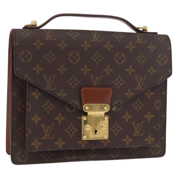 LOUIS VUITTON Monogram Monceau 28 Hand Bag M51185 LV Auth 187221