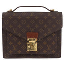 LOUIS VUITTON Monogram Monceau 28 Hand Bag M51185 LV Auth 187221-13