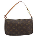 LOUIS VUITTON Monogram Pochette Accessoires Pouch M51980 LV Auth 187223V-13