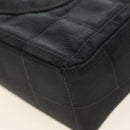 CHANEL Choco Bar Chain New Travel Line Bag Canvas Black CC Auth 187224SAV-18