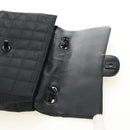 CHANEL Choco Bar Chain New Travel Line Bag Canvas Black CC Auth 187224SAV-20