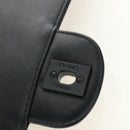 CHANEL Choco Bar Chain New Travel Line Bag Canvas Black CC Auth 187224SAV-21