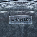 CHANEL Choco Bar Chain New Travel Line Bag Canvas Black CC Auth 187224SAV-23