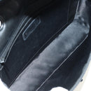 CHANEL Choco Bar Chain New Travel Line Bag Canvas Black CC Auth 187224SAV-9