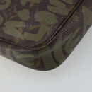 LOUIS VUITTON Monogram Graffiti Pochette Accessoires Khaki M92191 Auth 187250A-15