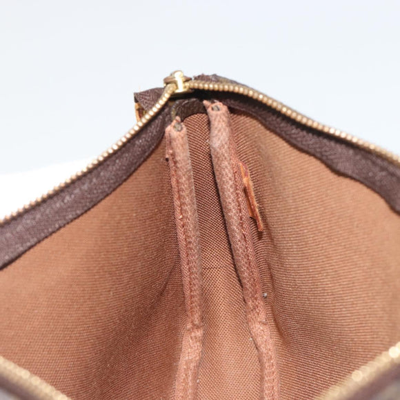 LOUIS VUITTON Monogram Graffiti Pochette Accessoires Khaki M92191 Auth 187250A