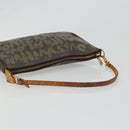 LOUIS VUITTON Monogram Graffiti Pochette Accessoires Khaki M92191 Auth 187250A-7