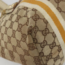 GUCCI GG Canvas Sherry Line Tote Bag Beige Gold 137396 Auth 187252-14