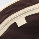 GUCCI GG Canvas Sherry Line Tote Bag Beige Gold 137396 Auth 187252-18