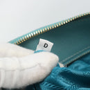 PRADA Hand Bag Safiano Leather 2way Turquoise Blue Gold Auth 187253V-11