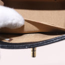 CHANEL Matelasse Chain Shoulder Bag Lamb Skin Black Gold CC Auth 187256SAM-24