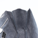 Salvatore Ferragamo Vala Chain Shoulder Bag Suede Black Silver Auth 187258A-20