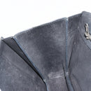 Salvatore Ferragamo Vala Chain Shoulder Bag Suede Black Silver Auth 187258A-21