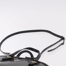 GUCCI Micro GG Canvas Bag Patent Leather 2way Outlet Black 309617 Auth 187261-12