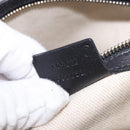 GUCCI Micro GG Canvas Bag Patent Leather 2way Outlet Black 309617 Auth 187261-25