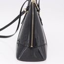 GUCCI Micro GG Canvas Bag Patent Leather 2way Outlet Black 309617 Auth 187261-4