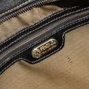 FENDI Zucca Canvas Tote Bag Black Brown Auth 187262A-16