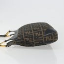 FENDI Zucca Canvas Tote Bag Black Brown Auth 187262A-5