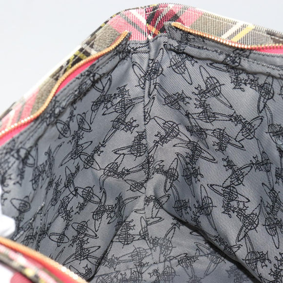Vivienne Westwood Tote Bag PVC Canvas Pink Gold Auth 187266V