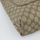 GUCCI GG Supreme Web Sherry Line Tote Bag PVC Beige Gold 378 02 003 Auth 187267-15