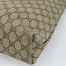 GUCCI GG Supreme Web Sherry Line Tote Bag PVC Beige Gold 378 02 003 Auth 187267-16