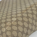 GUCCI GG Supreme Web Sherry Line Tote Bag PVC Beige Gold 378 02 003 Auth 187267-10