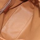 CELINE Macadam Canvas Shoulder Bag PVC Leather Black Gold Auth 187268-17