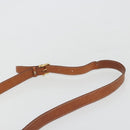CELINE Macadam Canvas Shoulder Bag PVC Leather Black Gold Auth 187268-8