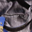 Salvatore Ferragamo Gancini Chain Shoulder Tote Bag Leather Blue Auth 187269V-26