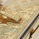 LOUIS VUITTON Monogram Miroir Bellevue GM Hand Bag Gold LV Auth 187271-9