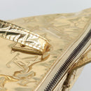 LOUIS VUITTON Monogram Miroir Bellevue GM Hand Bag Gold LV Auth 187271-10