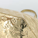 LOUIS VUITTON Monogram Miroir Bellevue GM Hand Bag Gold LV Auth 187271-16