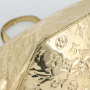 LOUIS VUITTON Monogram Miroir Bellevue GM Hand Bag Gold LV Auth 187271-17