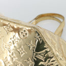 LOUIS VUITTON Monogram Miroir Bellevue GM Hand Bag Gold LV Auth 187271-18