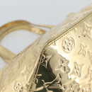 LOUIS VUITTON Monogram Miroir Bellevue GM Hand Bag Gold LV Auth 187271-19
