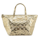 LOUIS VUITTON Monogram Miroir Bellevue GM Hand Bag Gold LV Auth 187271-13