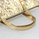 LOUIS VUITTON Monogram Miroir Bellevue GM Hand Bag Gold LV Auth 187271-6