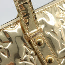 LOUIS VUITTON Monogram Miroir Bellevue GM Hand Bag Gold LV Auth 187271-7
