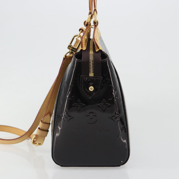 LOUIS VUITTON Monogram Vernis Blair MM Bag 2way Amarante M91619 LV Auth 187272A